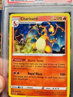 PSa 10 Charizard 025/185 Vivid Voltage Cracked Ice Holo Rare Pokemon Card - Image 2
