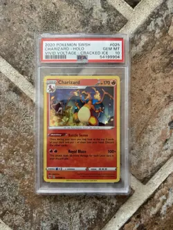 Charizard Holo 025/185 SWSH Vivid Voltage Cracked Ice Pokemon Card PSA MINT 10 - Image 1