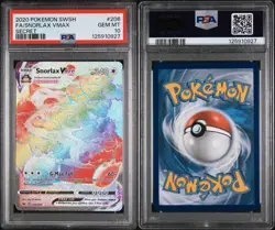 Pokemon 2020 Snorlax VMAX Secret Rare 206/202 SWSH01 Full Art Holo PSA 10 - Image 3
