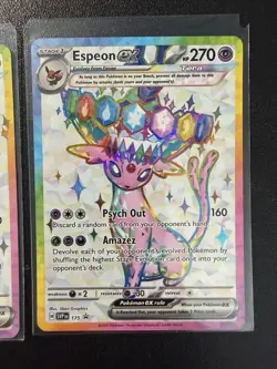 Pokemon Umbreon and Espeon Black Star Promo SVP175 SVP176 Figure Collection NM/M - Image 2