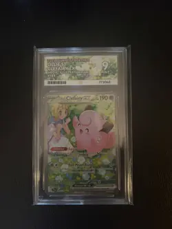 Pokemon Journey Together Card Lillies Clefairy EX 184/159 English Graded Ace 9 - Image 1