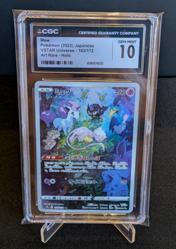 [AUS] Mew 183/172 AR CGC 10 s12a Japanese Pokemon Card VSTAR Universe 2022 - Image 1
