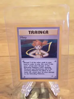 MISTY 018/132 Gym Heroes Pokemon Card Holo WOTC Excellent Condition NM - Image 1