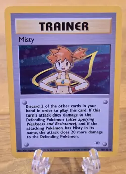 MISTY 018/132 Gym Heroes Pokemon Card Holo WOTC Excellent Condition NM - Image 2