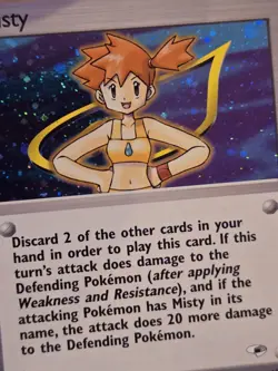 MISTY 018/132 Gym Heroes Pokemon Card Holo WOTC Excellent Condition NM - Image 3
