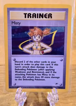 MISTY 018/132 Gym Heroes Pokemon Card Holo WOTC Excellent Condition NM - Image 5