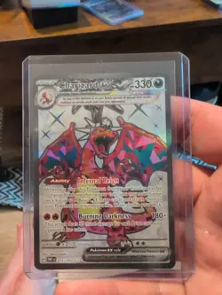 Pokemon TCG Scarlet & Violet Obsidian Flames Charizard EX 215/197 Ultra Rare - Image 1