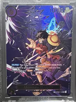 One Piece TCG Carrying On His Will - Monkey.D.Luffy - SP OP09-119 SEC Full Foil - Image 1