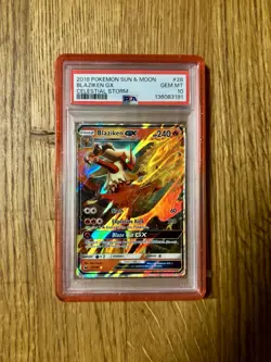 2018 Pokemon Blaziken GX Celestial Storm PSA 10 #28 Celestial Storm POP 153 - Image 1