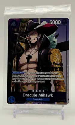 One Piece TCG - Promo - Dracule Mihawk P-081 - Event Winner - Sealed - English - Image 1