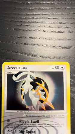 Arceus lv.100 AR5 Holo Platinum Arceus Pokemon Card NEAR MINT - Image 2