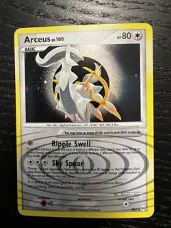 Arceus lv.100 AR5 Holo Platinum Arceus Pokemon Card NEAR MINT - Image 3