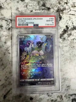 2022 POKEMON JPN SWORD & SHIELD VSTAR UNIVERSE #183 FULL ART/MEW PSA 10 - Image 1