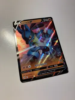 Lucario V - 146/264 - Pokemon Fusion Strike Sword & Shield Ultra Rare Card NM - Image 1