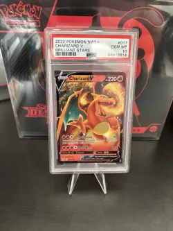 2022 Pokemon SWSH Charizard v Ultra Rare Card PSA 10 #017/172 - Image 1