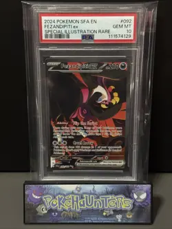 Pokemon Card Fezandipiti ex 092/064 Shrouded Fable Special Illustration PSA 10 - Image 1