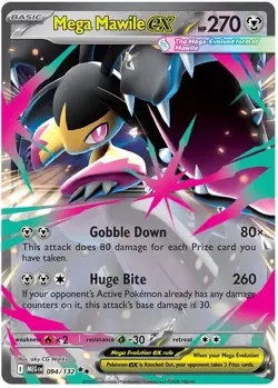 Pokemon TCG - Mega Mawile EX 94/132 - Mega Evolution - Double Rare - NM - Image 1