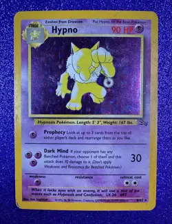 HYPNO - Holo Rare, Fossil, Unlimited, WOTC, No. 8/62⍣ (Pokemon TCG, 1999) - Image 1