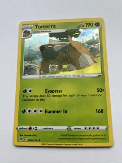 Pokemon TCG Torterra Sword & Shield: Brilliant Stars 008/172 Holo Holo Rare - Image 2