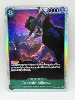 One Piece CCG Dracule Mihawk OP12-030 SR Legacy Of The Master NM - Image 1