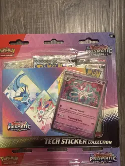 Pokemon TCG S&V Prismatic Evolutions Tech Sticker Collection Sylveon Edition X2 - Image 3