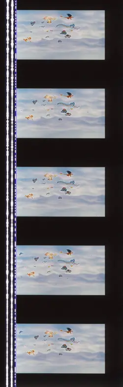 Pokemon The First Movie Mewtwo Strikes Back 35mm Film Cell strip very Rare d94 - Image 1