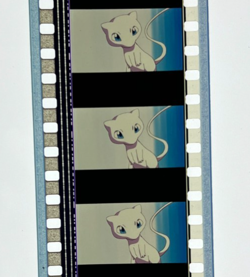 MEW Pokemon 35mm Film Cell Strip Pokemon The First Movie Mewtwo Strikes Back - Image 1