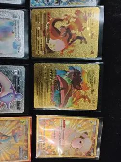 Pokemon TCG 17 Card Lot - Pikachu- Charizard - Ex Vx Gmax - Gold Foil - Image 3