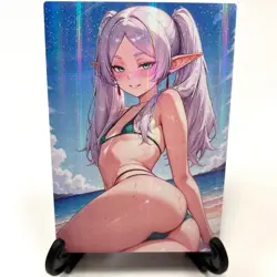 Frieren: Beyond Journey's End Sexy Bikini Anime Waifu Girl Goddess Story Card - Image 2