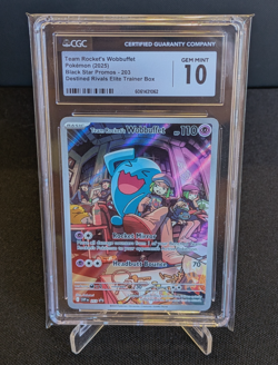 [AUS] Team Rocket's Wobbuffet 203 Promo CGC 10 English Pokemon Card 2025 - Image 1