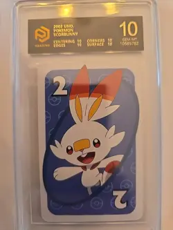 Scorbunny BLUE #2 Pokemon Mattel Original Japanese UNO Card Near Mint - Image 1