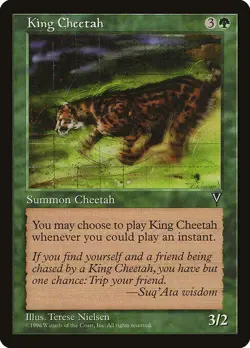 MTG - 4 x King Cheetah - Playset 4x x4 - Visions Regular - Image 1
