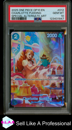 CHARLOTTE PUDDING SPECI4L ALT ART ONE PIECE OP10-ROYAL BLOOD 2025 012 PSA 10 - Image 1