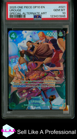 UROUGE SPECI4L ALTERNATE ART ONE PIECE OP10-ROYAL BLOOD 2025 021 PSA 10 - Image 1