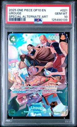 2025 ONE PIECE OP10-ROYAL BLOOD SPECIAL ALTERNATE ART #021 UROUGE PSA 10 - Image 1