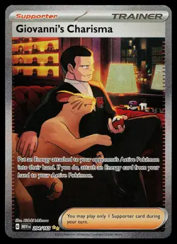 Pokemon Card - Giovanni's Charisma Scarlet & Violet 151 204/165 Holo SIR - Image 1