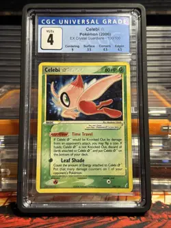Pokemon Celebi Gold Star EX Crystal Guardians Holo Rare #100 CGC 4 - Image 1