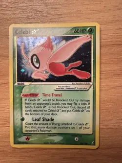 Celebi Gold Star Crystal Guardians Holo Rare Pokemon 100/100 - Image 1