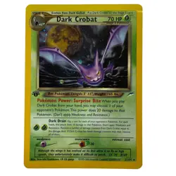 Pokemon Dark Crobat 1st Edition 2/105 Pokemon 2000 Neo Destiny Uncommon Card NM - Image 1