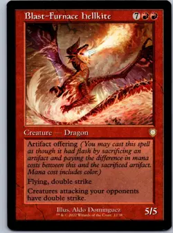 Blast-Furnace Hellkite (Retro Frame) - Commander: The Brothers' War - R 12 NM - Image 1