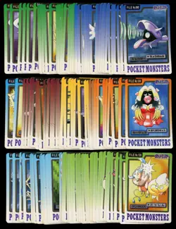 LOT (120) - Pokemon Japanese Bandai Carddass Part 3 & 4 Pocket Monsters - Image 1