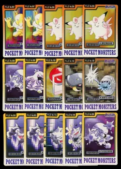 LOT (120) - Pokemon Japanese Bandai Carddass Part 3 & 4 Pocket Monsters - Image 5