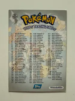 Pokemon Topps TV/Movie Animation Edition Series 1 Trading Cards -You Choose Card - Image 3