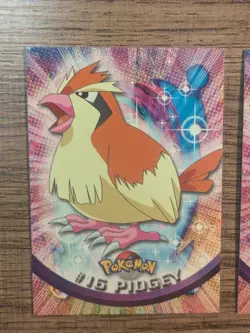 Topps Pokemon 1999 Tv Animation Blue Label 16 Pidgey 17 Pigeotto 18 Pidgeot Foil - Image 2
