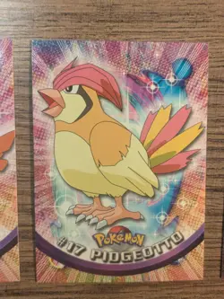 Topps Pokemon 1999 Tv Animation Blue Label 16 Pidgey 17 Pigeotto 18 Pidgeot Foil - Image 3