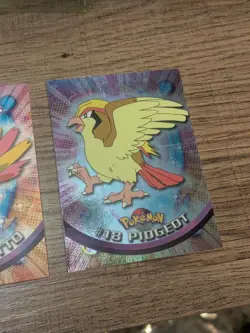 Topps Pokemon 1999 Tv Animation Blue Label 16 Pidgey 17 Pigeotto 18 Pidgeot Foil - Image 4