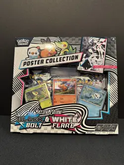 Pokemon TCG Black Bolt & White Flare Poster Collection Factory Sealed - Image 1