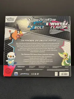 Pokemon TCG Black Bolt & White Flare Poster Collection Factory Sealed - Image 2