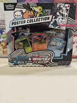 Pokemon Black Bolt & White Flare - Factory Sealed Unova Poster Collection - Image 1