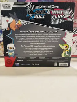 Pokemon Black Bolt & White Flare - Factory Sealed Unova Poster Collection - Image 2